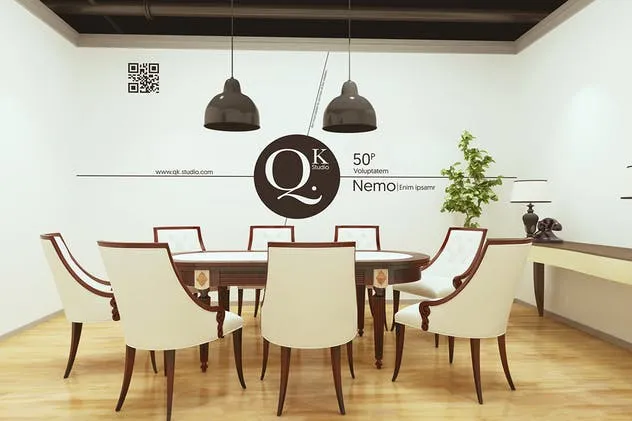 复古高档办公室品牌场景样机 Vintage Office Branding Mockups插图(6)