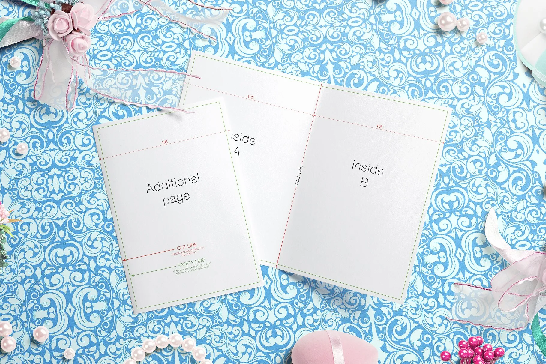婚礼贺卡邀请卡样机 Wedding Greeting Cards mockups v.1插图