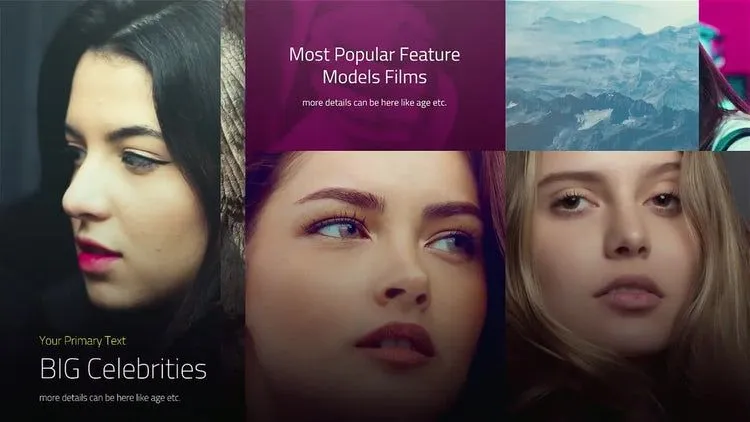 干净精美的照片开场白像素设计精选AE模板