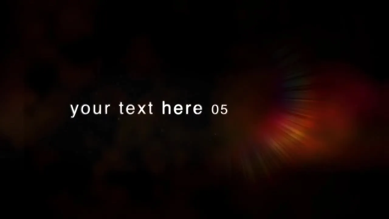 6个宇宙探索效果AE文本模板