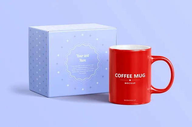 马克杯&包装样机模板 Mug Mock-up插图(5)