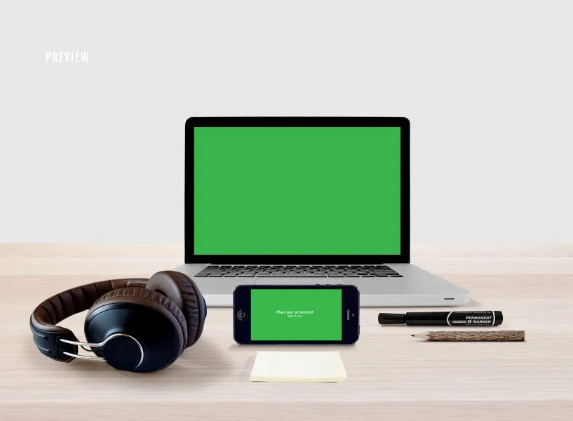 高品质的电子产品APP UI WEB网站展示VI样机展示模型mockups插图(14)
