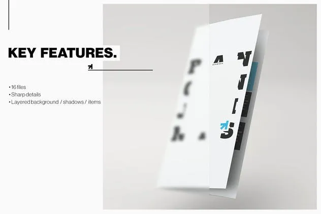 对折小册子传单样机模板 Trifold Brochure Mock-Up Pack插图(7)