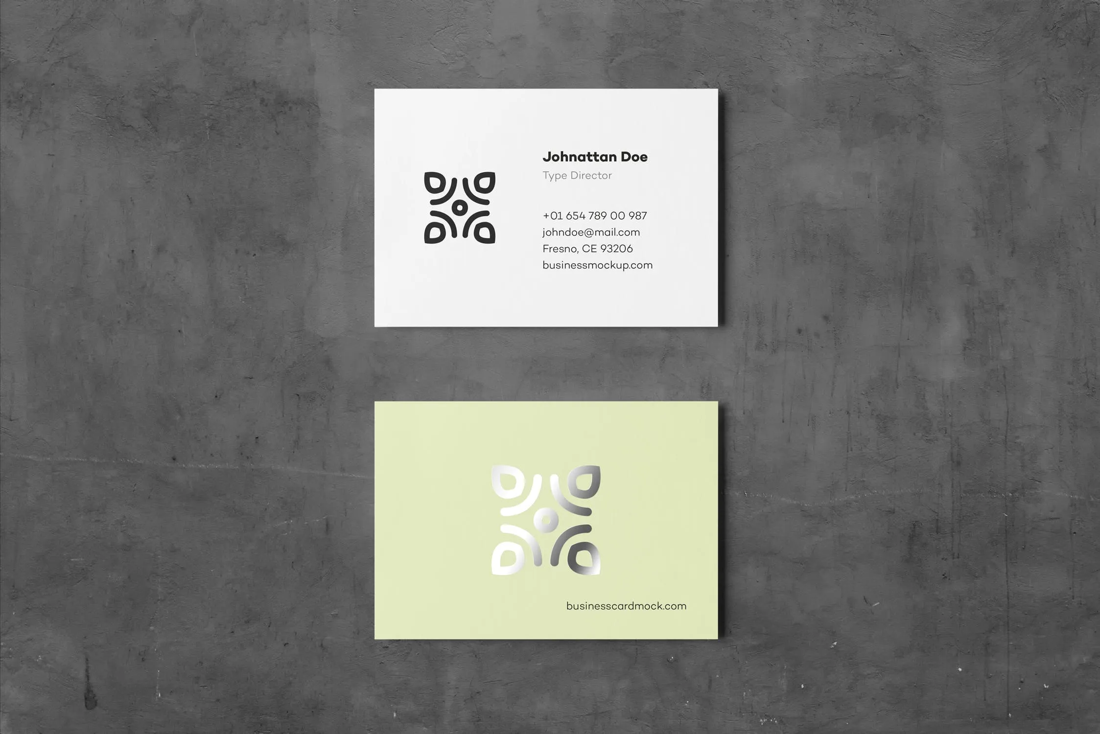 高端企业名片设计效果展示素材库精选 Business Card Mock-up 80×55插图(3)