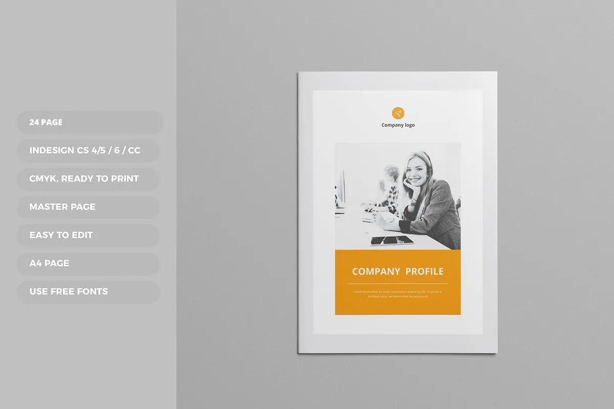 时尚高效企业简介/介绍宣传册模板