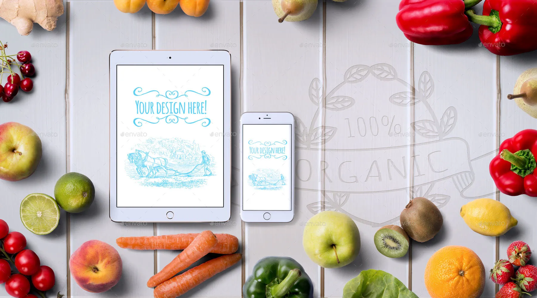 高品质有机食品的展示模型&英雄图片下载 2.49 GB[PSD]插图(6)