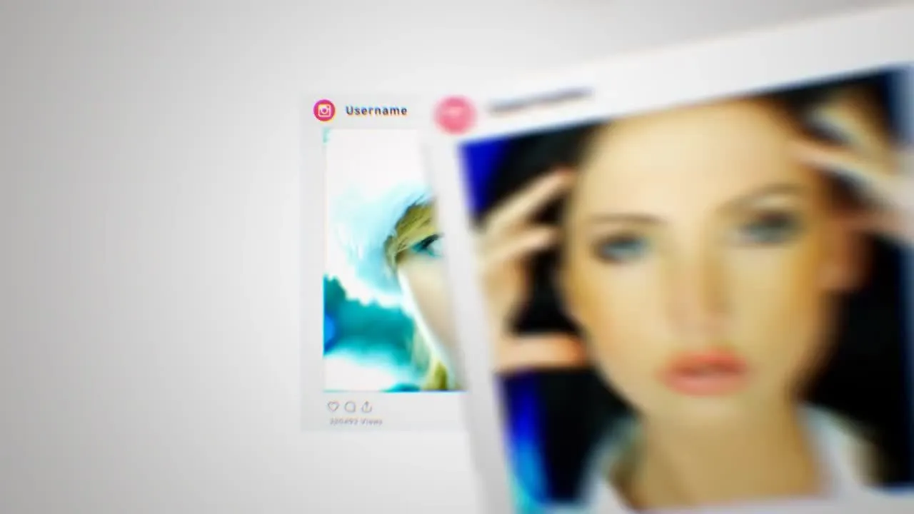 个人资料Instagram徽标像素设计精选AE模板