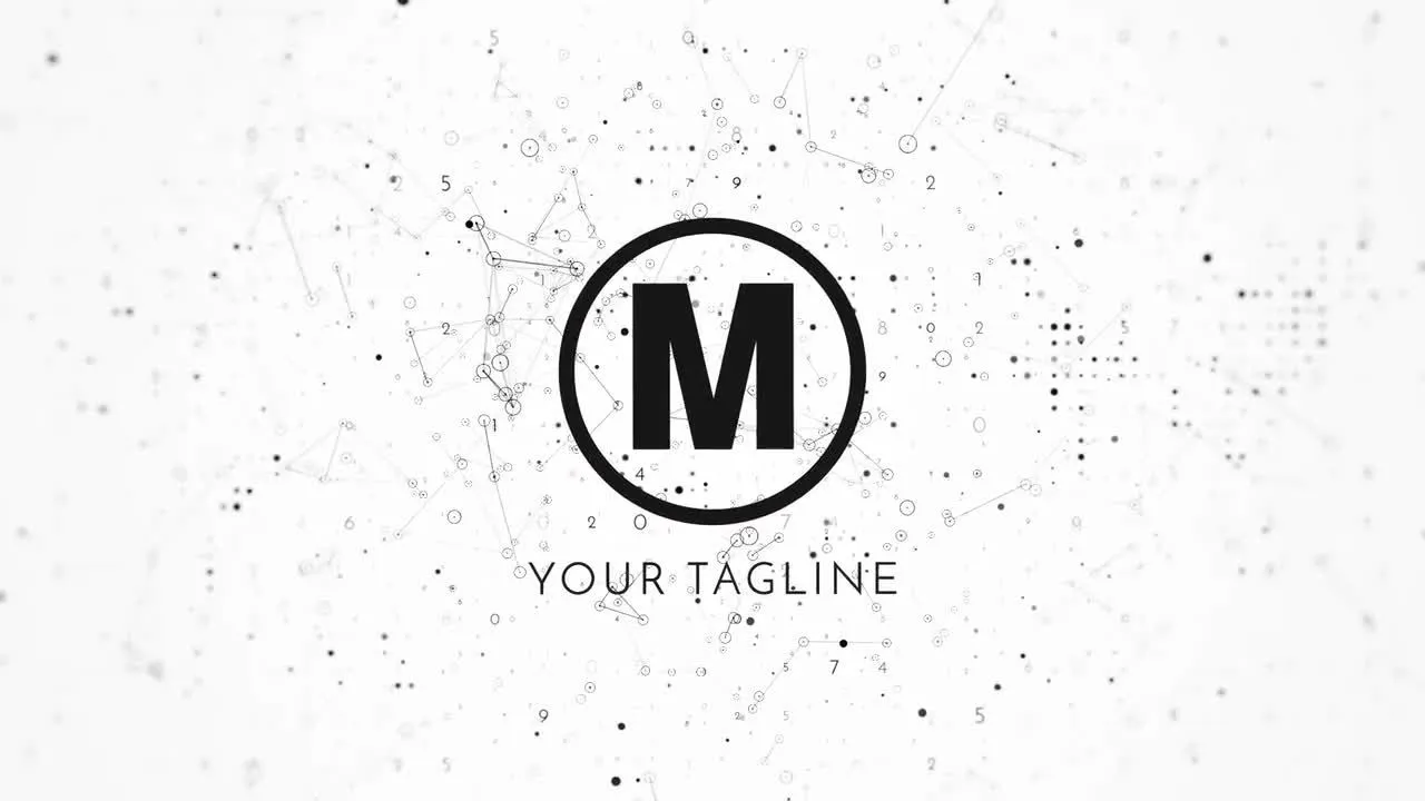 数据徽标显示像素设计精选AE模板