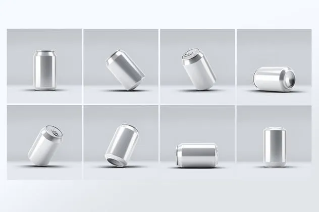 苏打水品牌易拉罐包装外观设计样机 Soda Can Mock-Up插图(2)