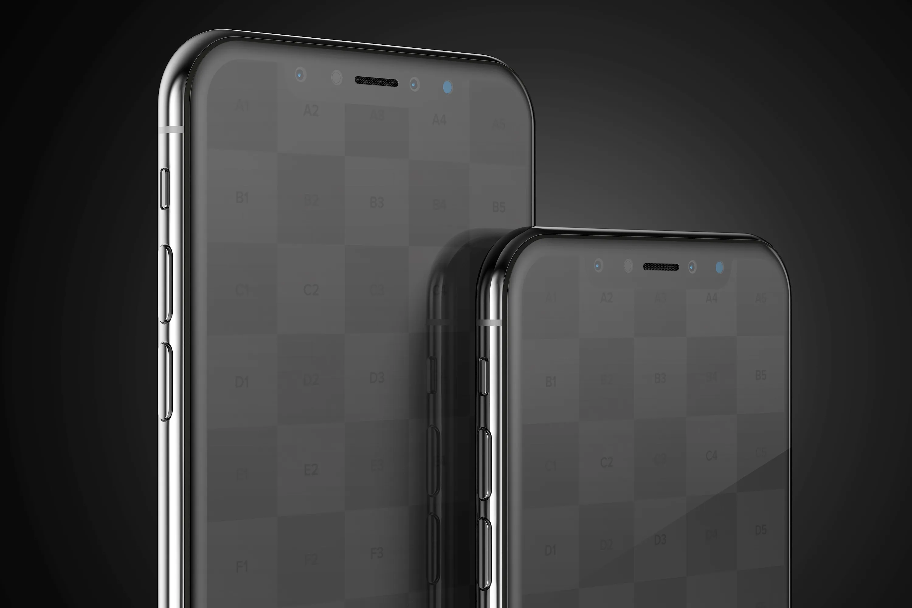 iPhone X手机屏幕UI界面设计局部效果图样机05 iPhone X Mockup 05插图(4)