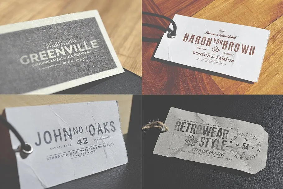 Logo 标签样机模板 Logo Labels Mock-ups Vol.1插图(3)