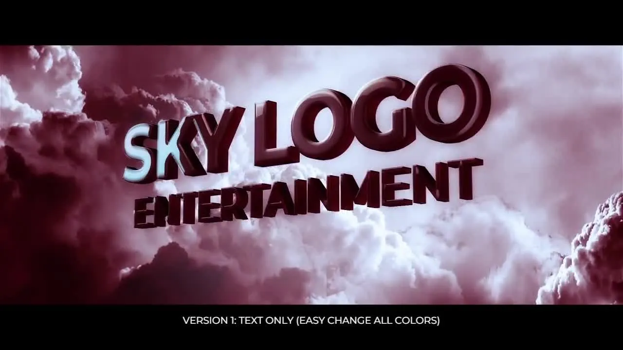 电影院徽标动态动画像素设计精选AE模板