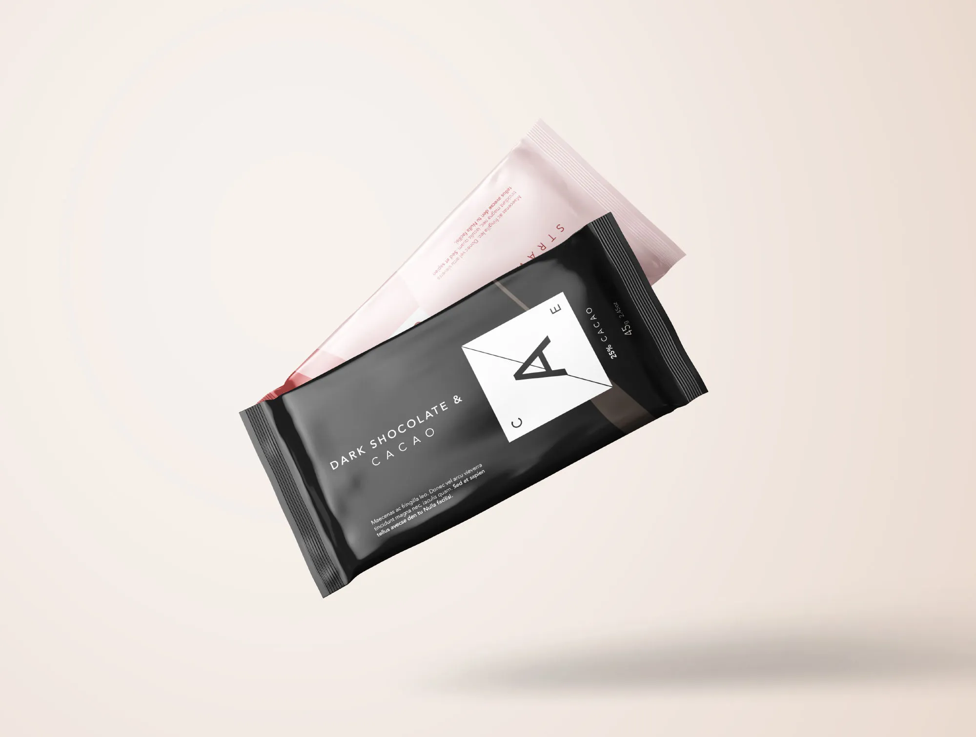 高级巧克力棒食品包装设计效果PSD样机 Premium Chocolate Bar Mockup插图(6)