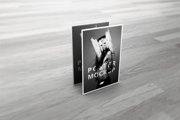 逼真A4海报样机模板 A4 / Poster Mock-up插图(3)