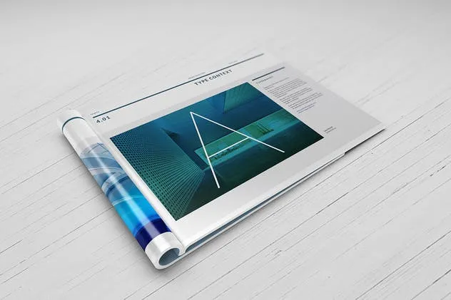 A4横向规格产品目录样机 A4 Landscape Magazine – Catalog Mockups插图(2)