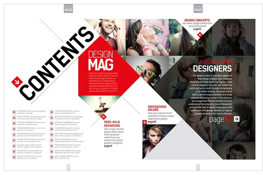 多用途企业时尚高效/时事资讯InDesign杂志模板vol.7插图(2)