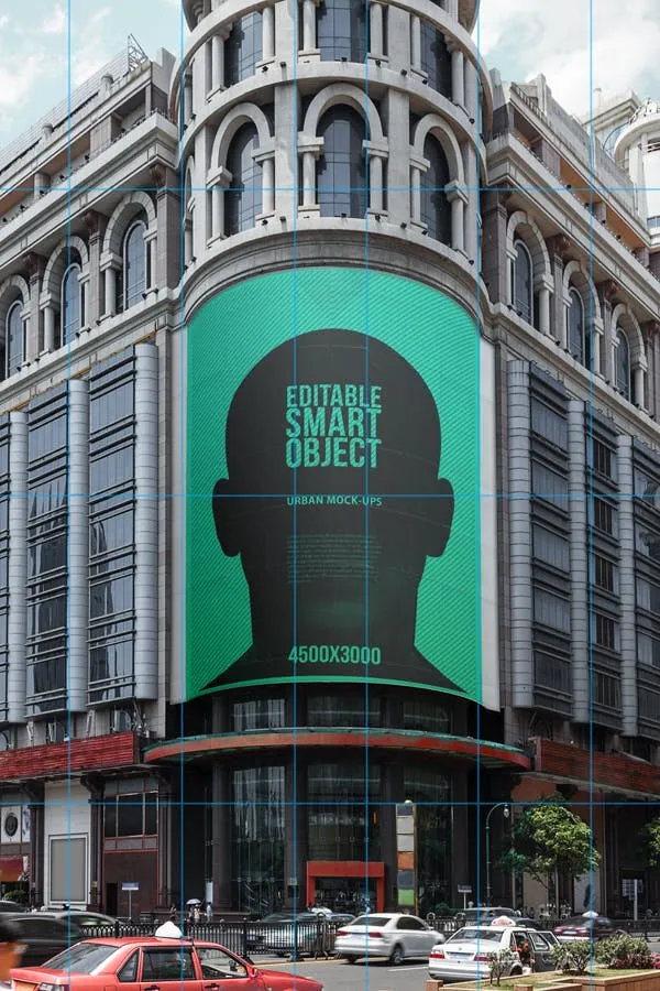 城市海报广告牌设计效果图预览样机素材库精选模板#3 Urban Poster / Billboard Mock-up – Huge Edition #3插图(1)
