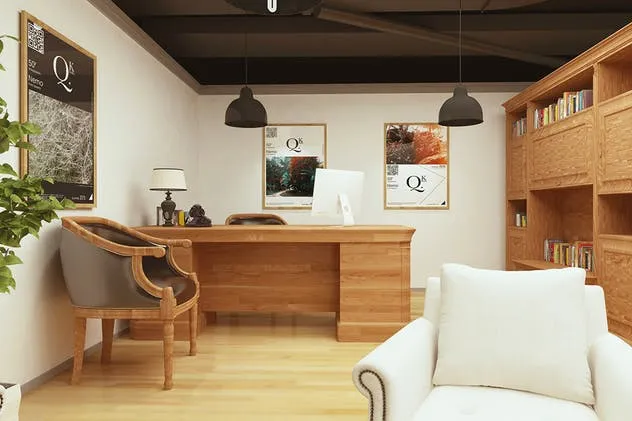 复古高档办公室品牌场景样机 Vintage Office Branding Mockups插图(5)