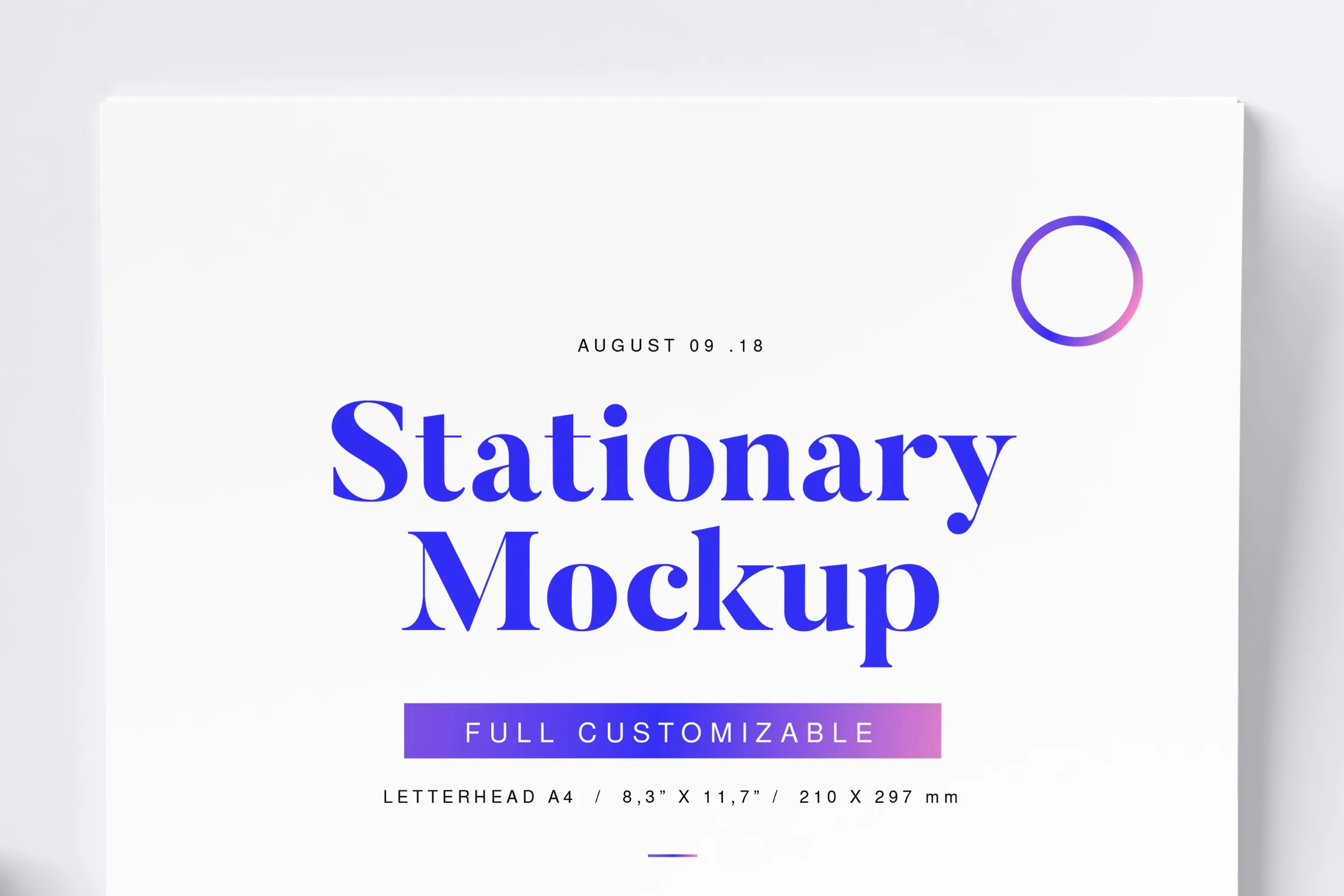 高逼格品牌VI设计预览图办公用品样机02 Stationery Mockup 02插图(1)