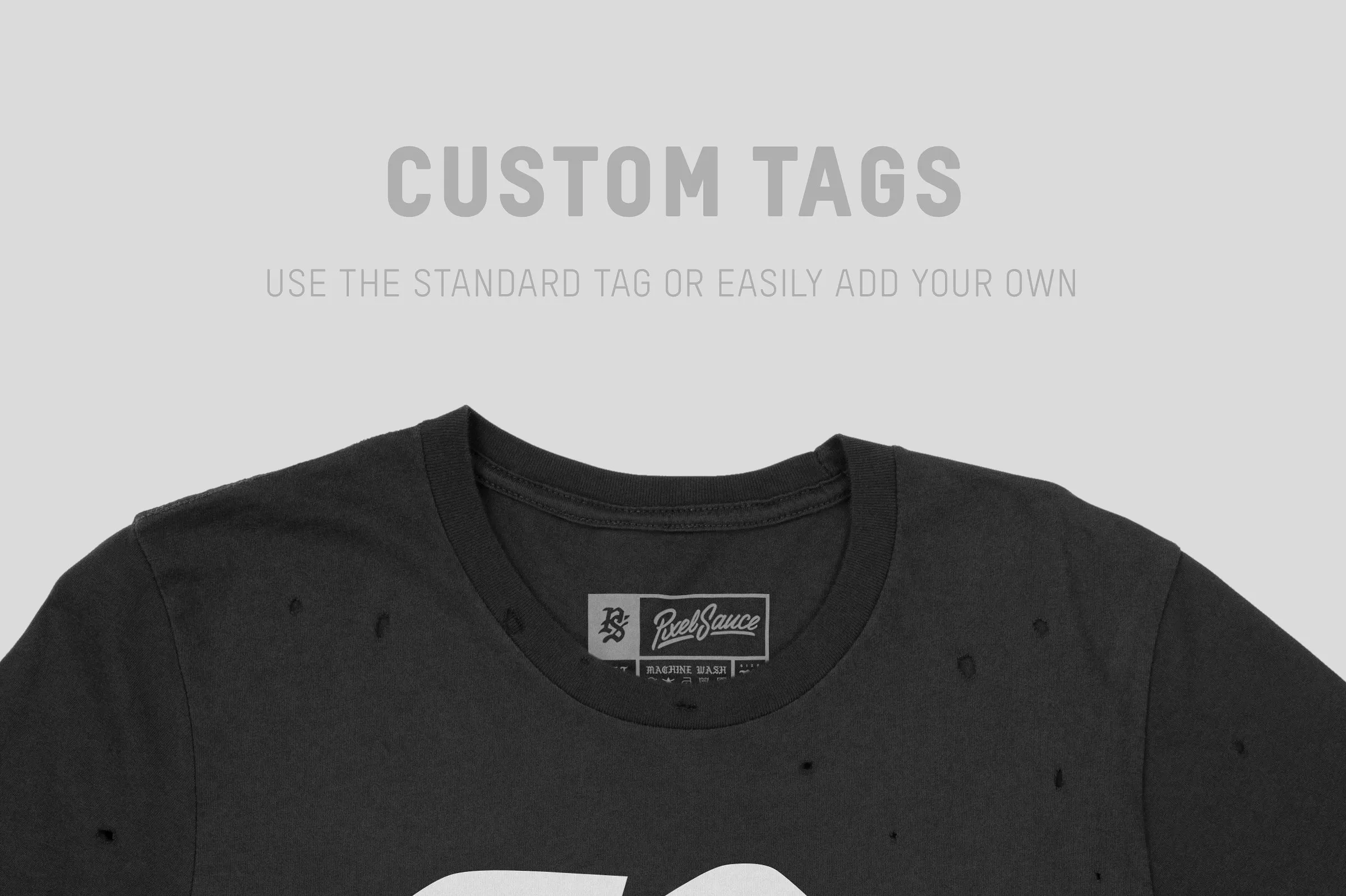 黑色印花T恤服装样机 Bella Canvas 3009 Distressed T-Shirt插图(6)