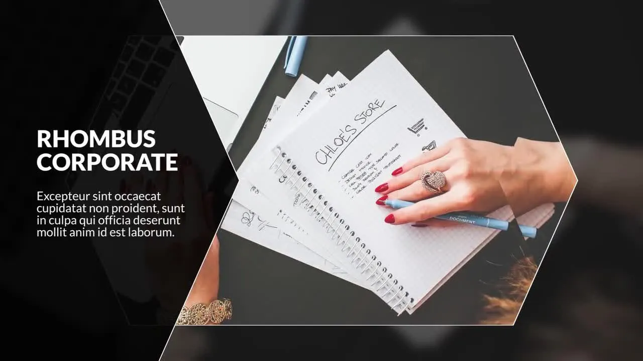 商业菱形公司像素设计精选AE模板