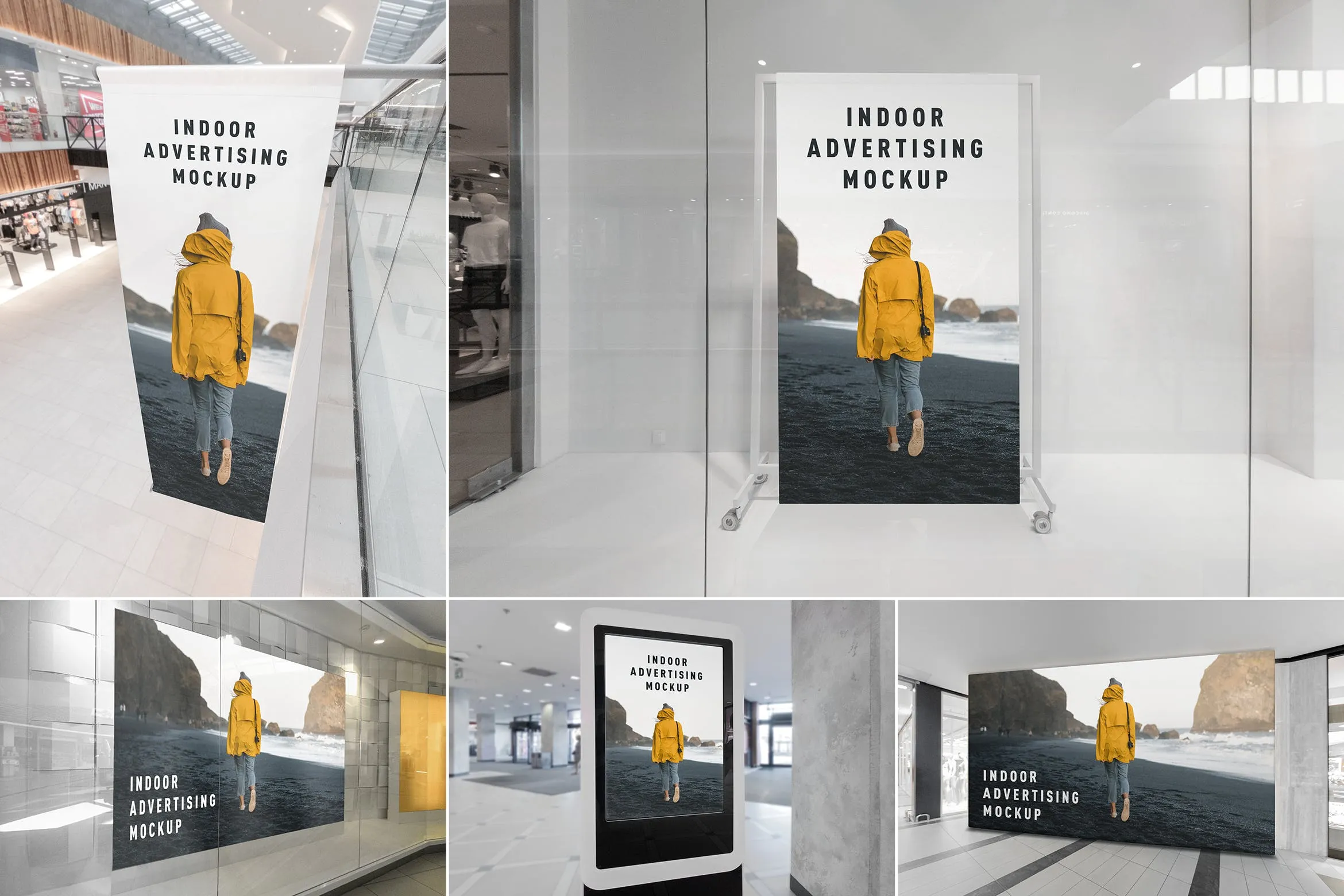 室内广告海报设计效果图样机 Indoor Advertising Mockups Vol. 1