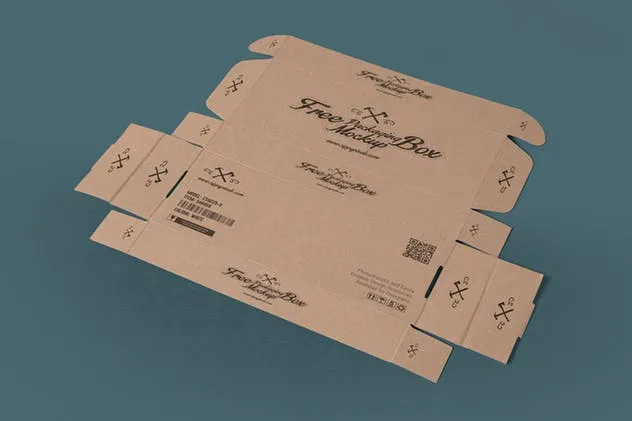 10个矩形包装盒设计样机模板 10 Rectangular Packaging Box Mockups插图(5)