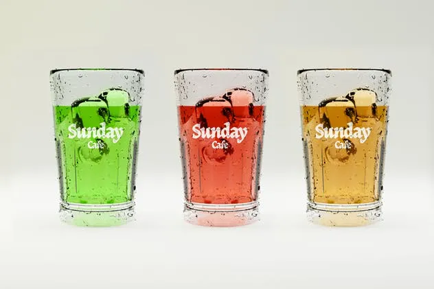 多用途透明玻璃杯样机模板 Multipurpose Transparent Glass Mockup插图(2)