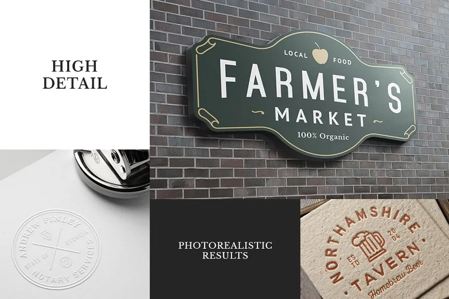 10款精致Logo/徽章样机模板 10 Logo/Badge Mock-Ups Vol.4插图(2)