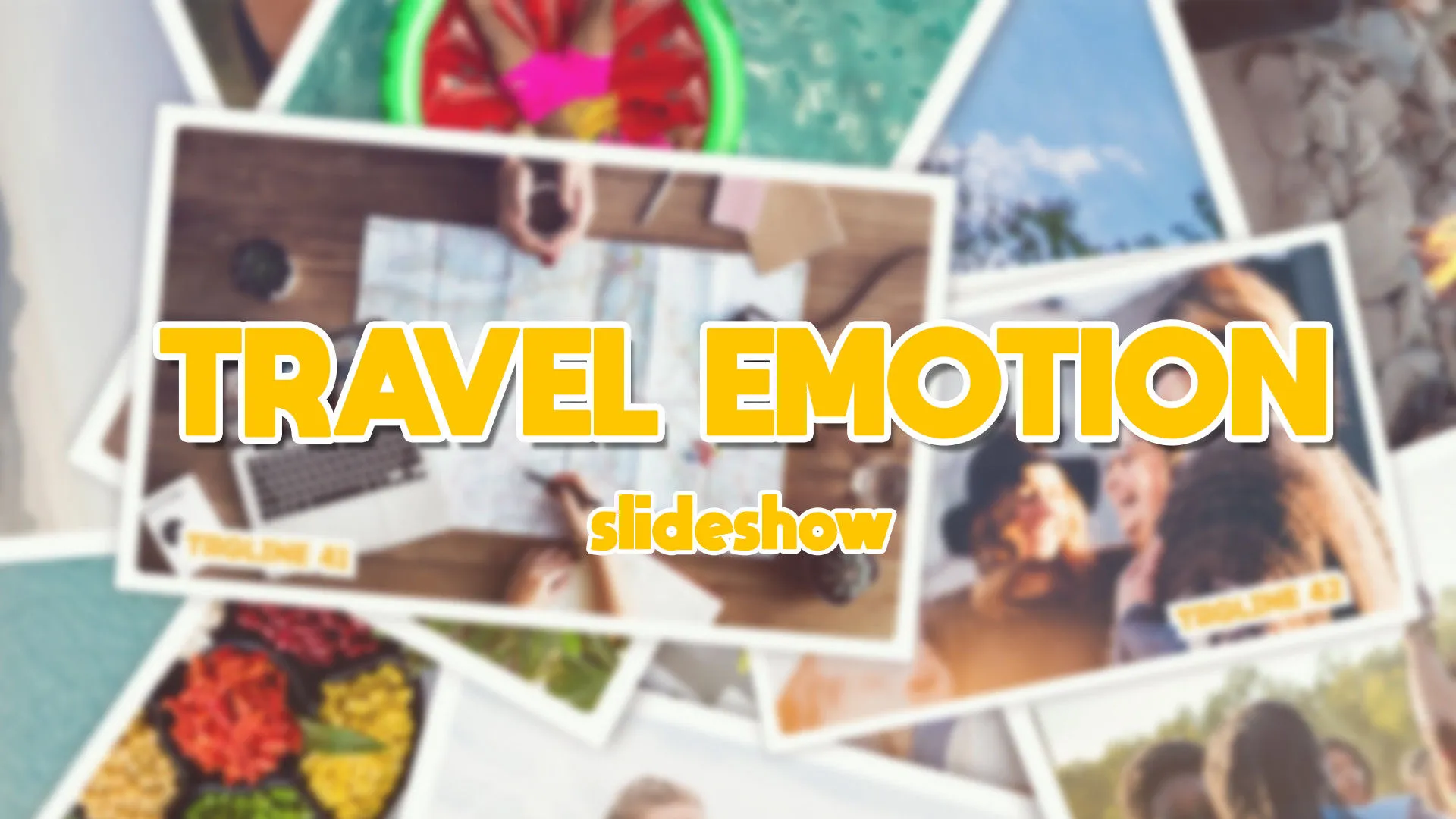 旅游情感幻灯片动画像素设计精选AE模板