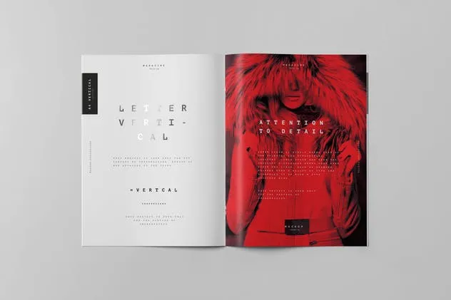 美国信纸规格画册小册子样机模板v3 US Letter Brochure Mock-up 3插图(10)