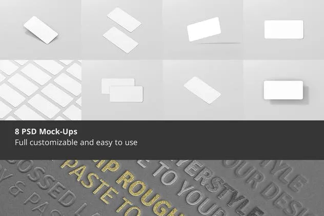 简约DL尺寸平面圆角传单样机 DL Horizontal Flyer Round Corner Mockup插图(1)