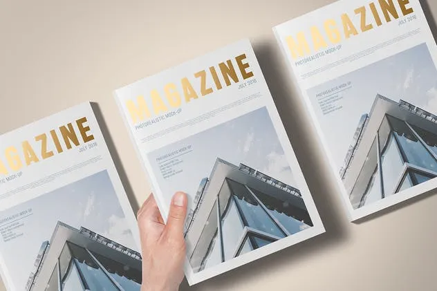 A5规格箔烫印杂志样机 A5 Foil Stamping Magazine Mock-Up插图(13)