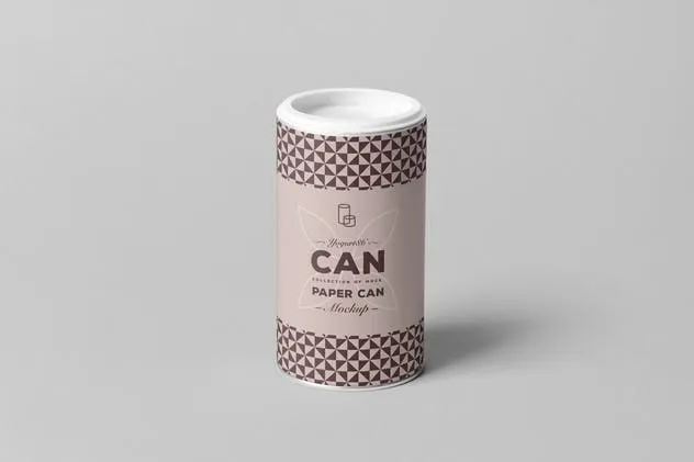 食品罐头外观设计样机 Paper Can Mock-up插图(3)