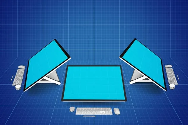 Surface Studio微软一体机样机模板 Surface Studio Mockup插图(10)