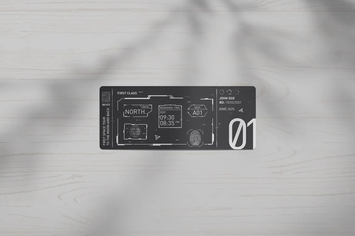 门票/现金券设计印刷效果图样机v1 Tickets / Cash Coupons Mock-Ups Vol.1插图(1)