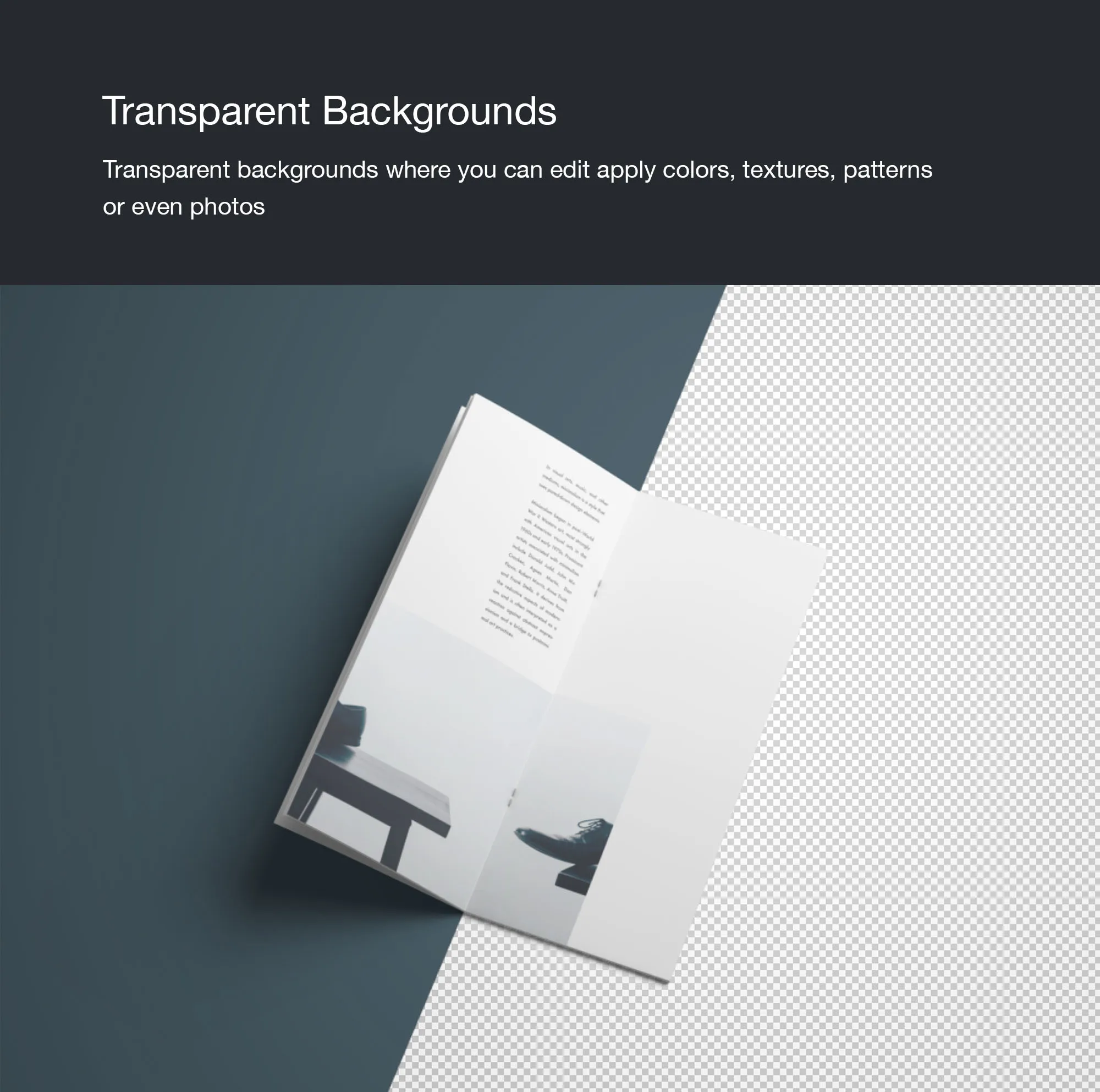 纵向规格企业宣传广告小册子样机插图(4)