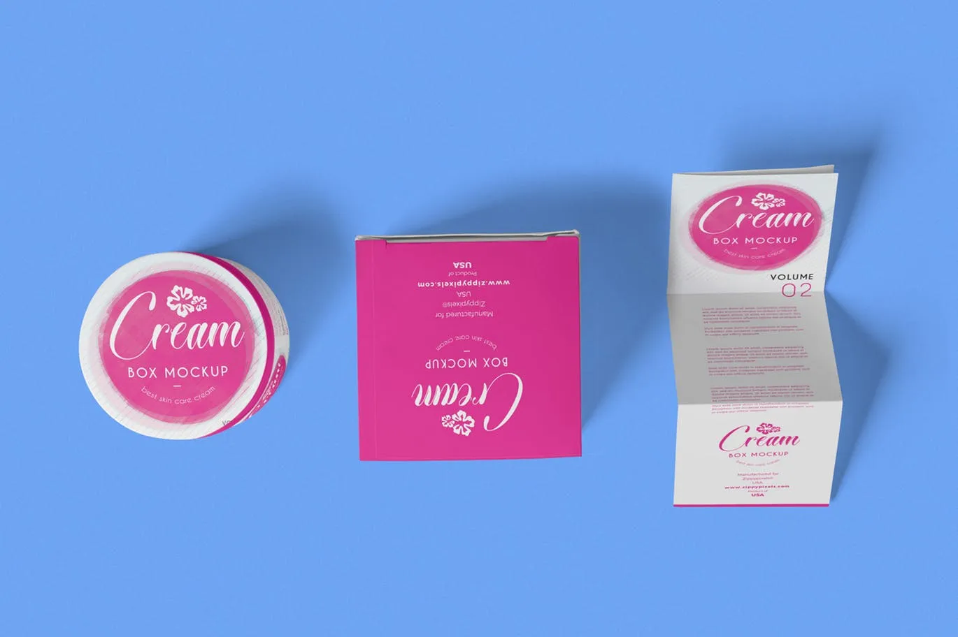 化妆品包装设计VI样机展示模型mockups插图(3)