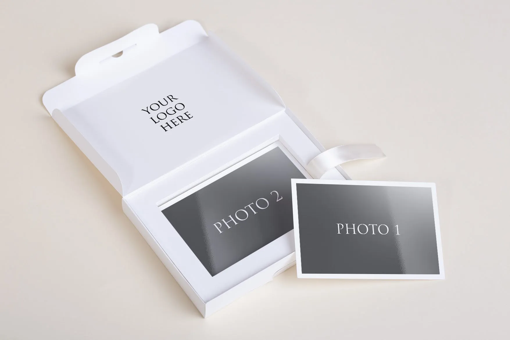 相片册相片盒摄影作品预览样机模板 Photo Presentation Box Mock Up插图(8)