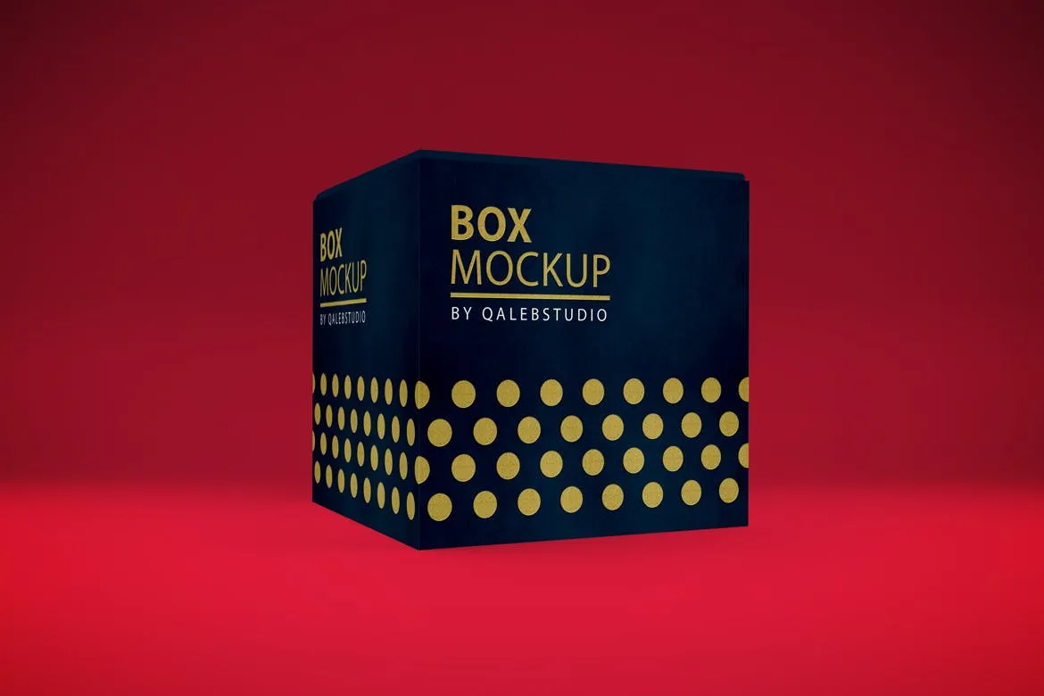 产品包装箱子外观设计多角度预览样机 Box MockUp插图(4)