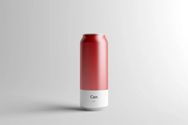 易拉罐罐头外观设计样机模板 Can Mock-Up – 500ml插图(2)