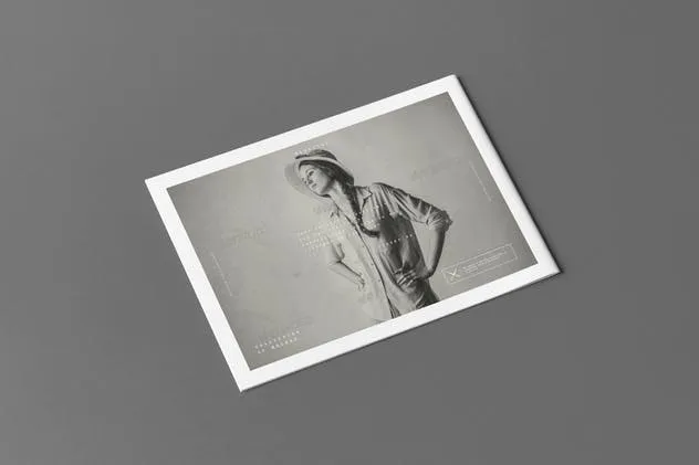 A5规格画册样机 A5 Horiozontal Brochure Mock-up插图(2)