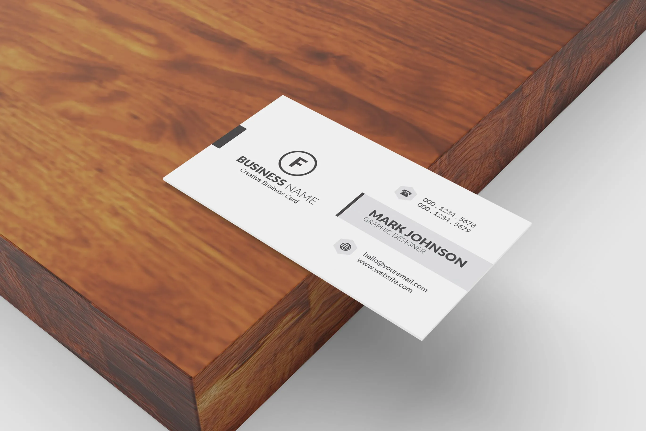 极简设计风格名片设计效果图像素设计精选 Minimalist Business Cards Mockup