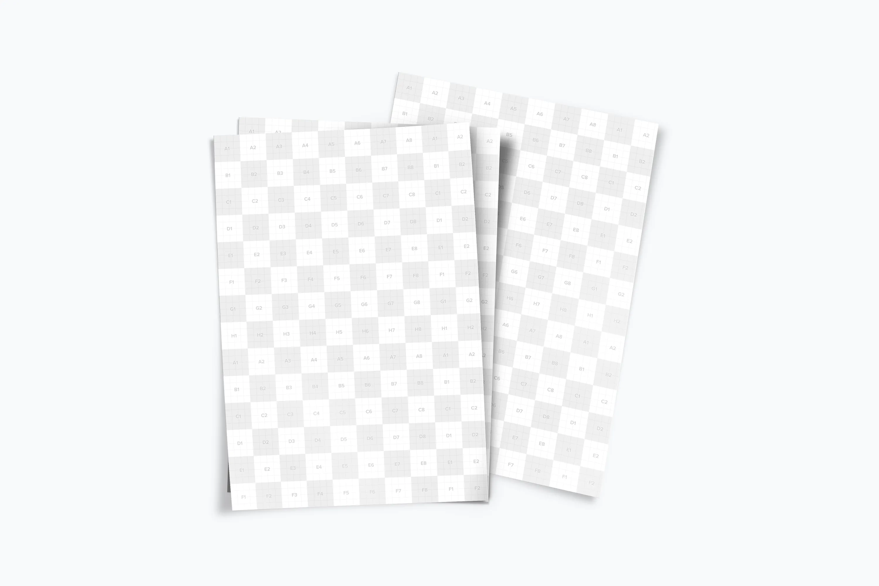 A4-A5尺寸传单设计堆叠预览效果样机02 A4-A5 Flyer Stack Mockup 02插图(1)