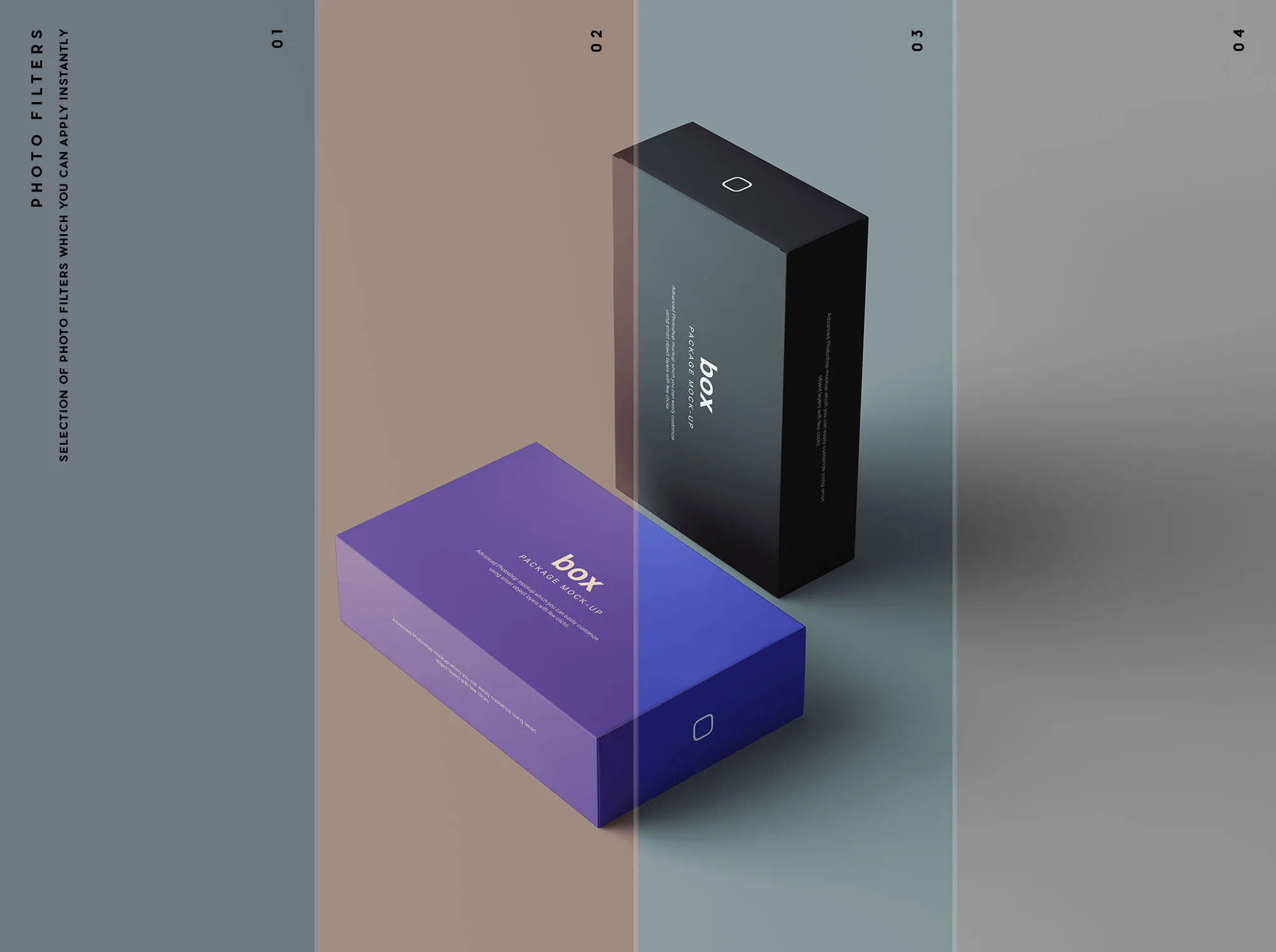 精品礼品/产品包装盒外观设计样机模板 Box Packaging Mockup插图(9)