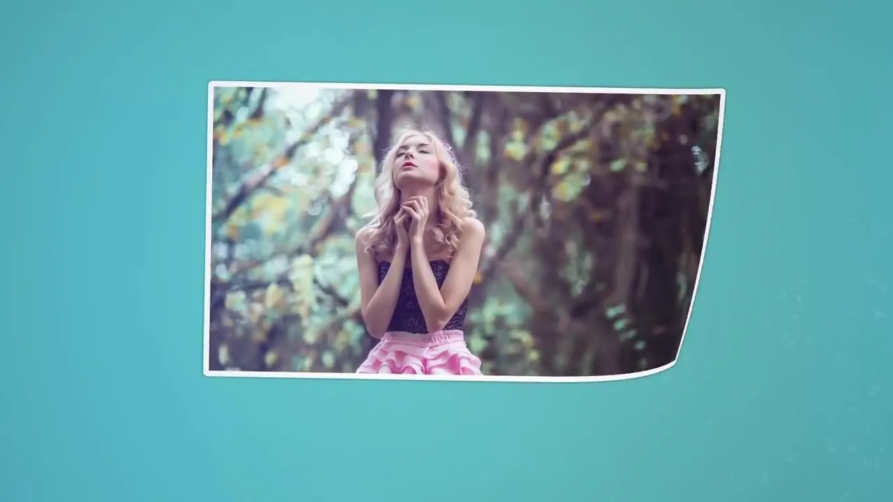 浪漫的婚礼照片幻灯片像素设计精选AE模板