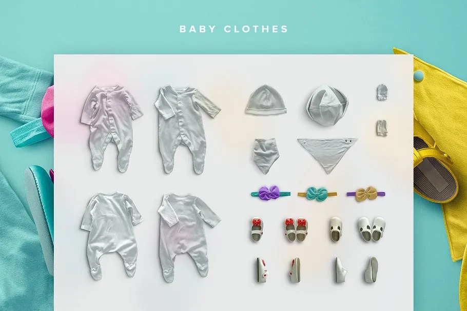 婴儿服饰巨无霸Banner场景设计工具包 Baby Edition#8211; Custom Scene