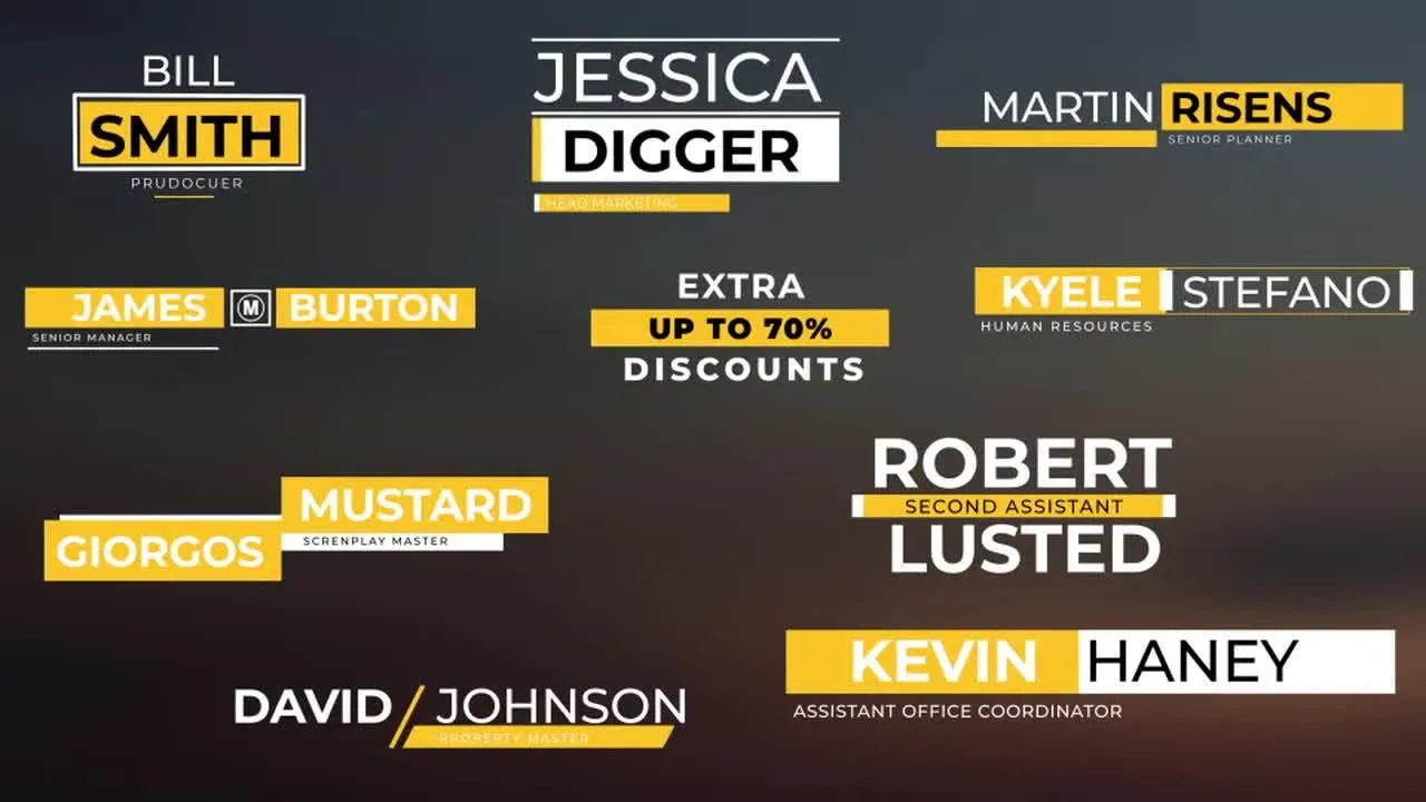 10个专业设计的全屏标题动画和三分之二像素设计精选AE模板