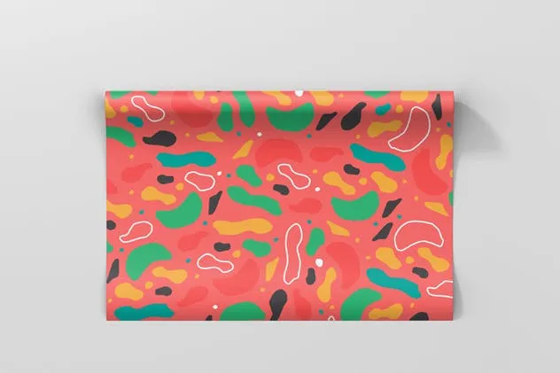 礼品精美包装纸印花设计样机模板 Gift Wrapping Paper Mockup插图(4)