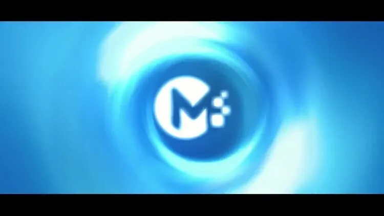 抽象时尚的能量涡旋徽标像素设计精选AE模板